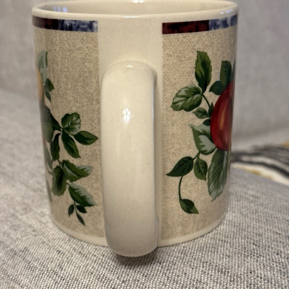 Sakura Table Natural Sonoma Fruits Mug Apples Pears Leaves Stoneware vintage - Picture 5 of 5